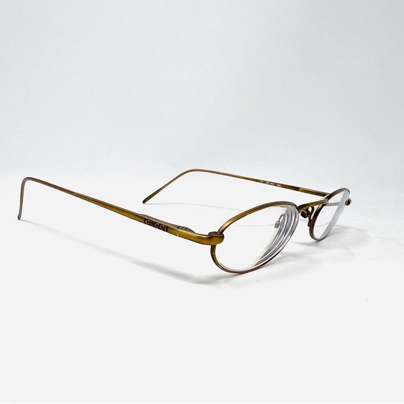 Gucci Eyeglasses Italy Frame GG1605-8GK  Metal 48-21-140 Missing Nose Pads - Picture 1 of 12